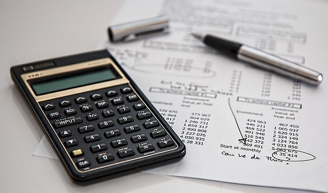 Image of calculator and paperwork